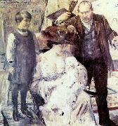 Lovis Corinth Der Kunstler und seine Familie oil painting reproduction